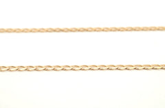 9ct Yellow Gold Curb Link Necklace & "C" Pendant (42cm) - 502510
