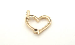 Ladies 10ct Yellow Gold Heart Pendant - 504704