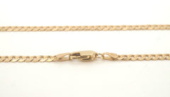 Unisex 9ct Yellow Gold Curb Link Necklace (55cm) - 504751