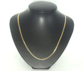 Unisex 9ct Yellow Gold Curb Link Necklace (55cm) - 504751