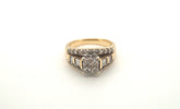 14ct Yellow & White Gold 30 Diamond Ring (Size N 1/2) - 503508