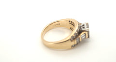 14ct Yellow & White Gold 30 Diamond Ring (Size N 1/2) - 503508