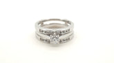 14ct/10ct White Gold Engagement Ring Set - 502144