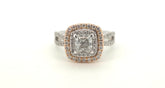 18ct Rose & White Gold 91 Diamond Ring (Size K) - 503412
