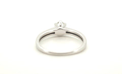 18ct White Gold Solitaire Diamond (Size N 1/2) - 501858