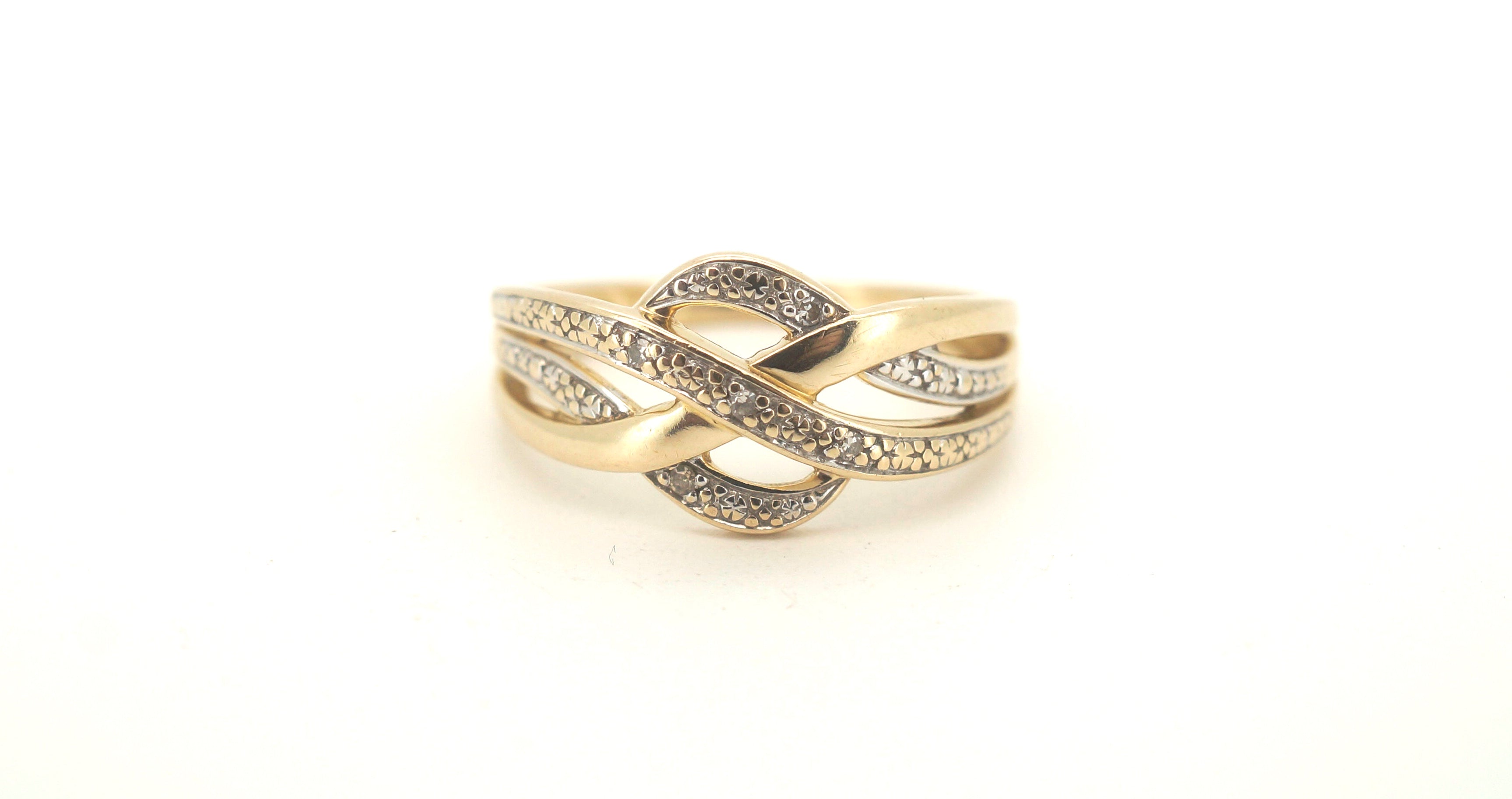 Ladies 9ct Yellow Gold Ring (Size M) - 505118
