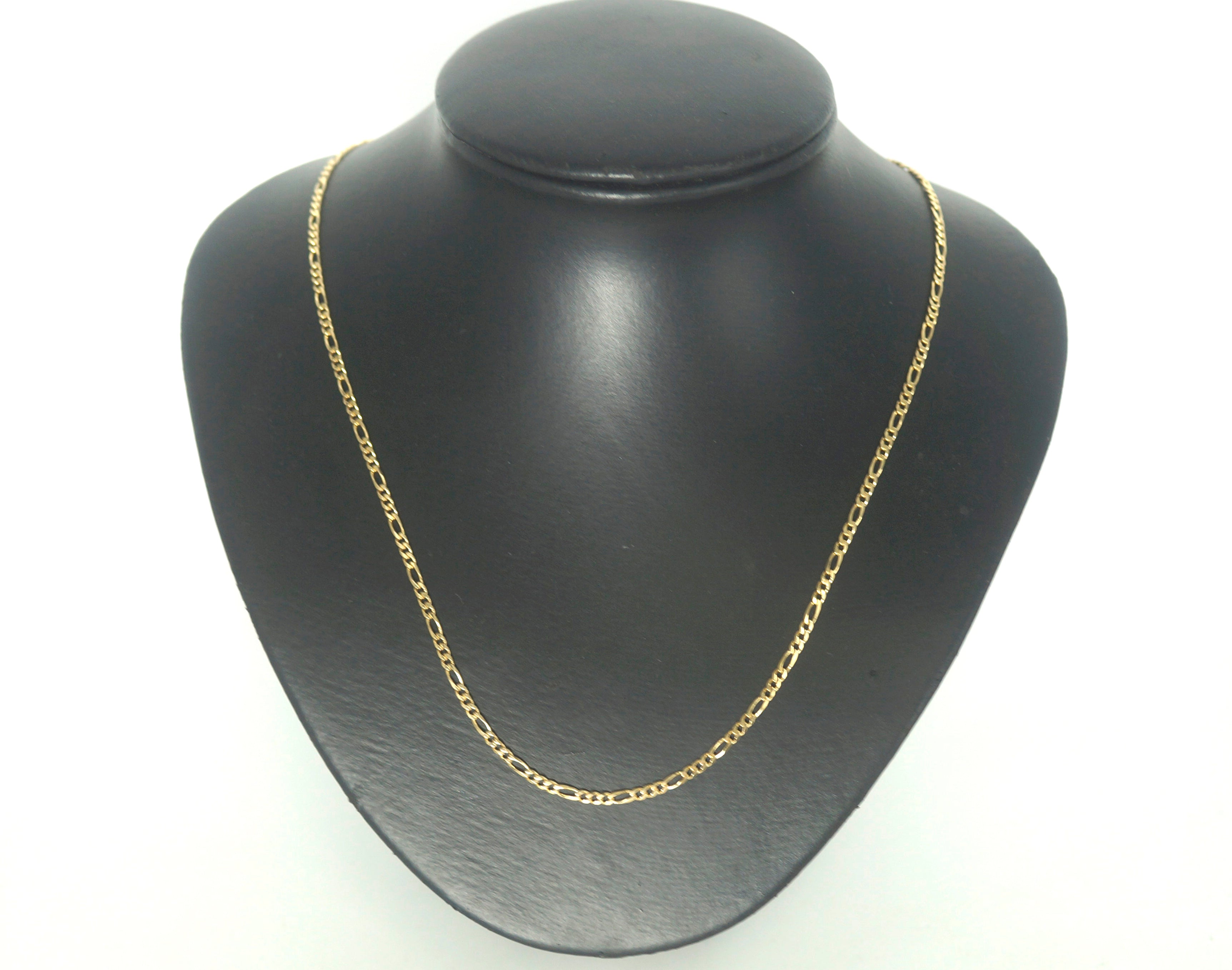 9ct Yellow Gold Figaro Link Necklace (50cm) - 505731