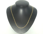 9ct Yellow Gold Figaro Link Necklace (50cm) - 505731