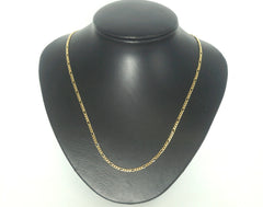 9ct Yellow Gold Figaro Link Necklace (50cm) - 505731