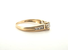 Ladies 9CT Yellow Gold CZ Stone Ring (Size: L, 2.4g) - 505280