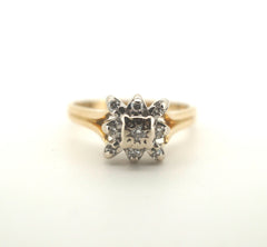 Ladies 14CT /9CT Two Tone Angus and Coote Ring (Size: J, 2.89g) - 505826