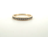 Ladies 9CT Yellow Gold Diamond Ring (Size: K, 2.1g) - 506387
