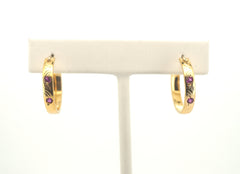 9ct Yellow Gold Hoop Earrings - 30678