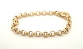Mens 9ct Yellow Gold Belcher Link Bracelet (19cm) - 506390