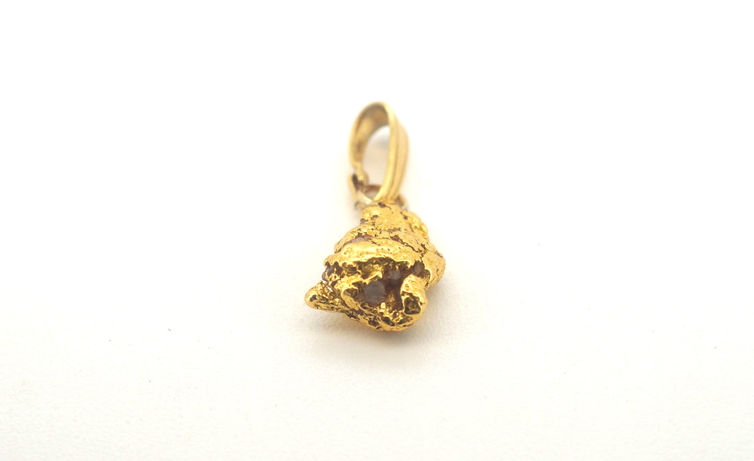 22ct Gold Nugget Pendant with 9ct Bale - 502755