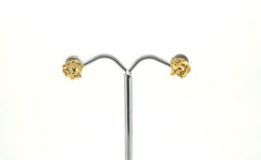 Ladies 22ct Gold Nugget Earrings with 18ct Yellow Gold Backing - 502653
