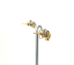 Ladies 22ct Gold Nugget Earrings with 18ct Yellow Gold Backing - 502653