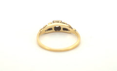 Unisex 18ct Yellow & White Gold (Size J 1/2) - 505122