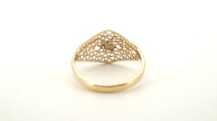 Ladies 9ct Yellow Gold Ring (Size O) - 505538