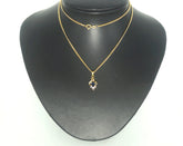 18ct Yellow Gold Thick Curb Link Necklace with Pendant (60cm) - 505500