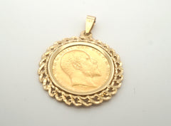 1910 Full Gold Soverign Coin in 14CT Yellow Gold Casing - 506170