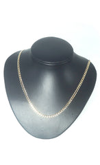 Unisex Solid 9CT Yellow Gold Curb Link Necklace (55cm, 10.2g) - 503833