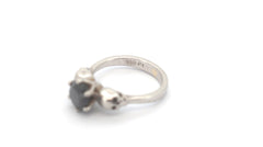 950pt Platinum and Treated Black Diamond Skull Themed Ring (Size G) - 504067