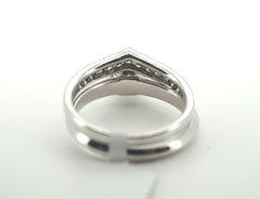 Ladies 9CT White Gold Diamond Ring Set - 214693