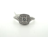 Ladies Stunning 14K White Gold Michael Hill Ring (Size R1/2) - 215902