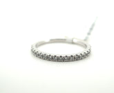 Ladies 14K White Gold Diamond Ring (Size Q) - 25580