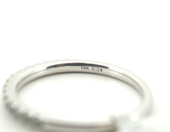 Ladies 14K White Gold Diamond Ring (Size Q) - 25580
