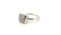 Ladies 10ct White Gold Diamond Ring (Size N) - 502831