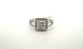 Ladies Stunning 18K White Gold Diamond Engagement Ring - 30567