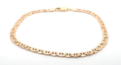 Ladies 9ct Yellow Gold Anchor Link Bracelet (25) - 506070