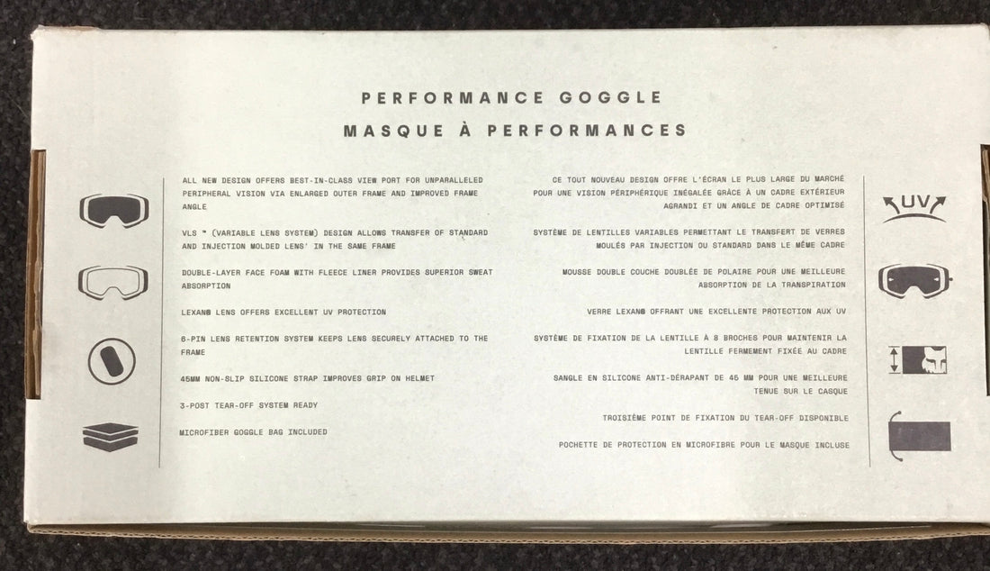 FOX MAIN CORE GOGGLES Ref#513479