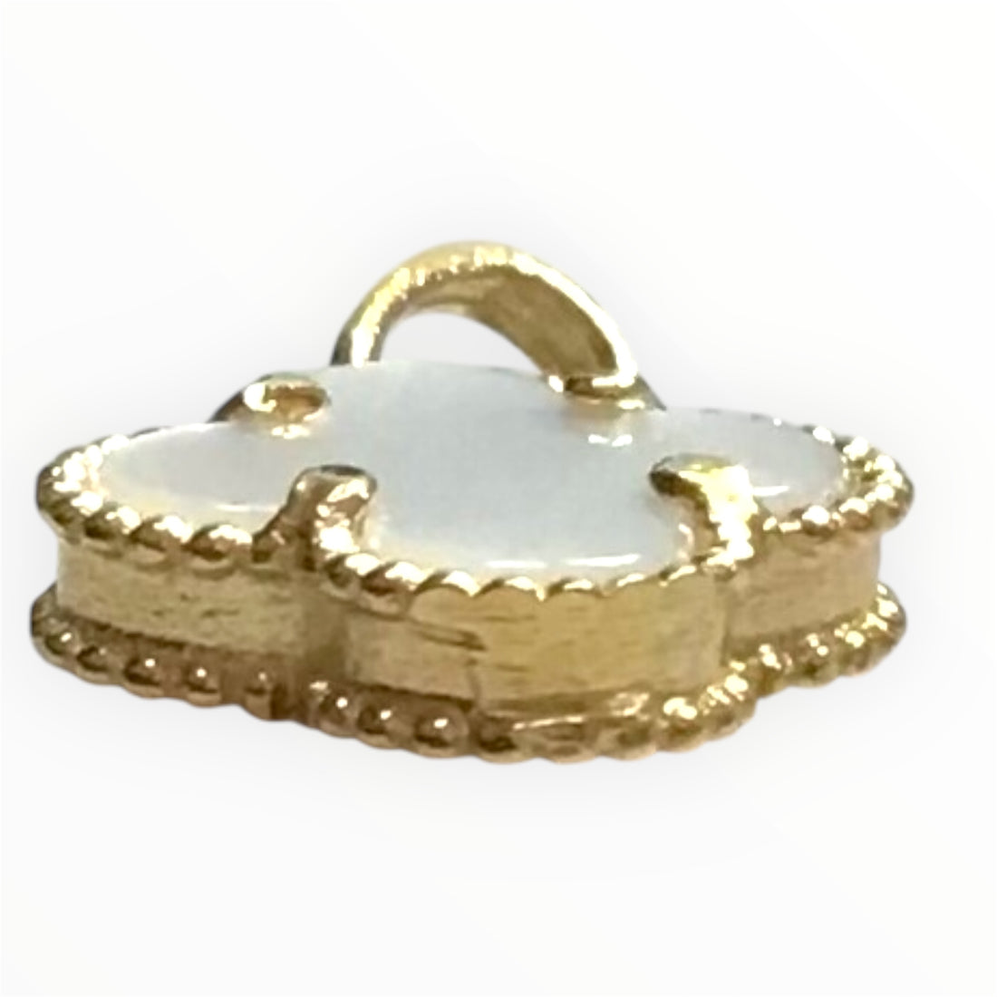 Ladies 18ct Gold Clover Pendant (Length 1.5cm) Ref#513136