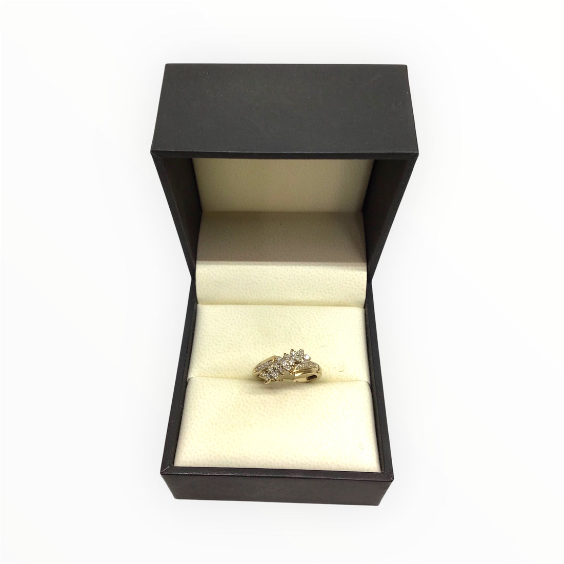 Ladies 9ct Gold Diamond Ring (Size K) Ref#513600