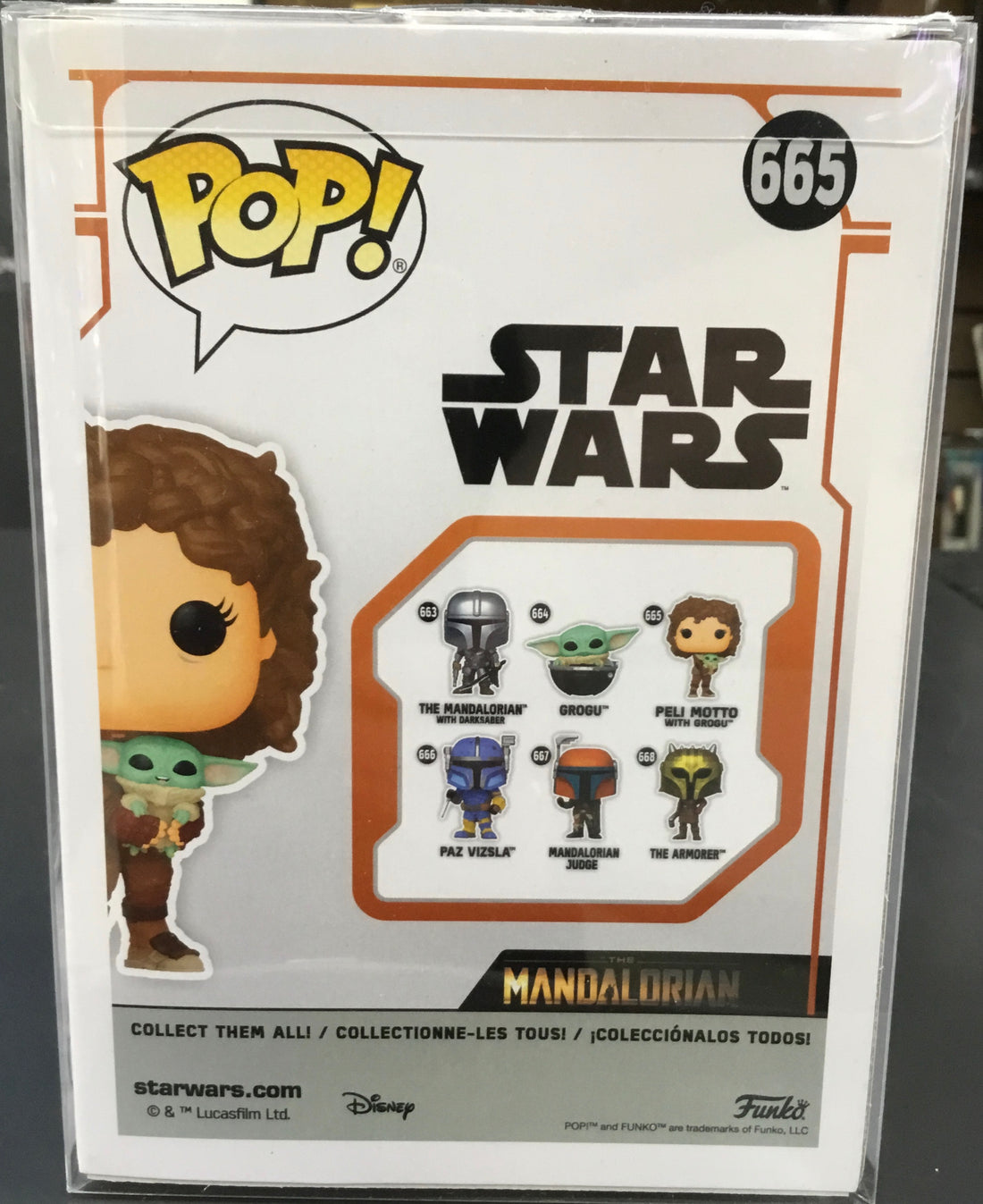 STAR WARS POP VINYL PELI MOTTO WITH GROGU 665 Ref#504347