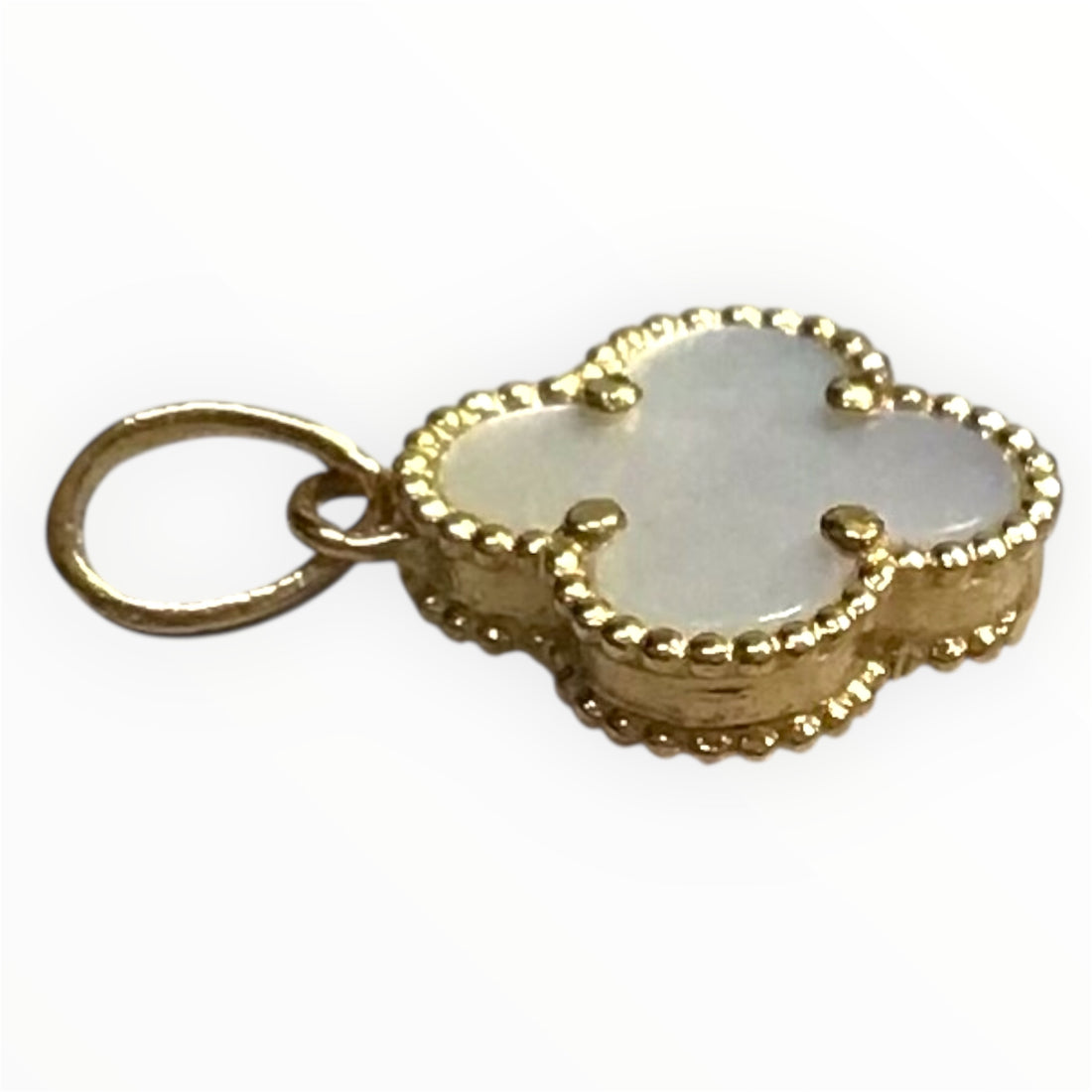 Ladies 18ct Gold Clover Pendant (Length 1.5cm) Ref#513136