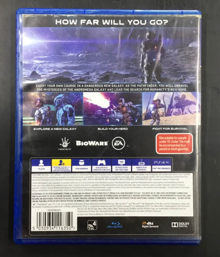 PS4 GAME MASS EFFECT ANDROMEDA Ref#507804