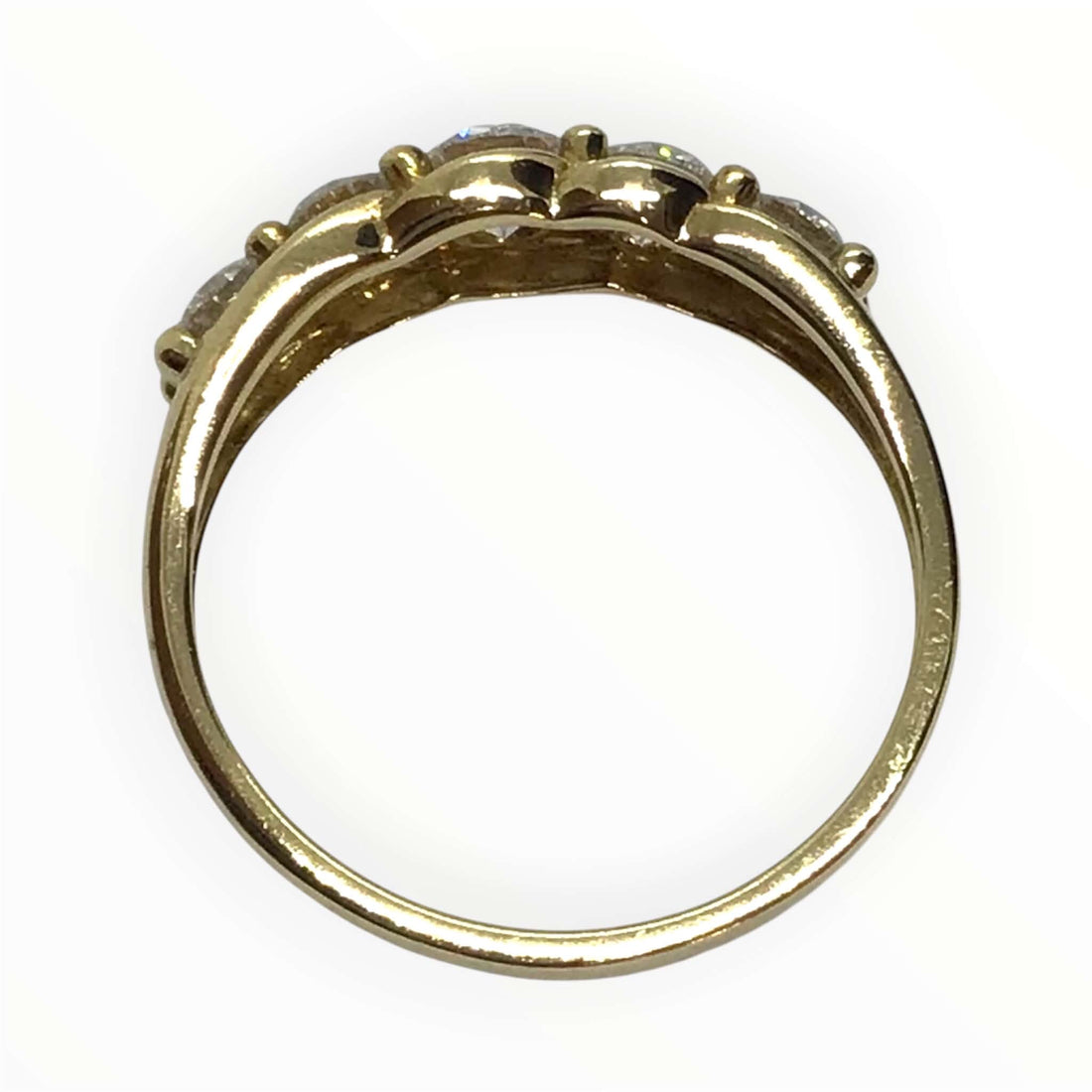 Ladies 9ct Gold Lab Grown Diamond Ring (Size Q) Ref#513310