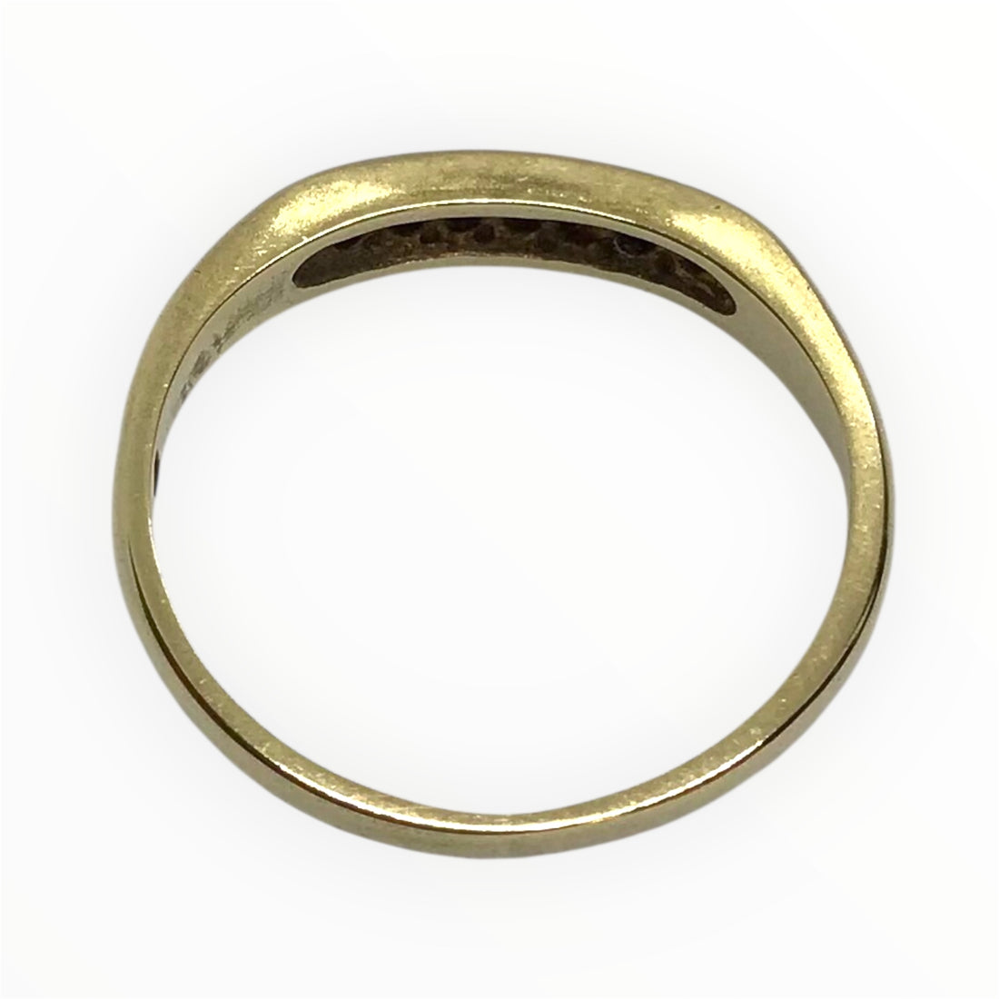 Ladies 9ct Gold Coloured Stone and Diamond Ring (Size M) Ref#511473