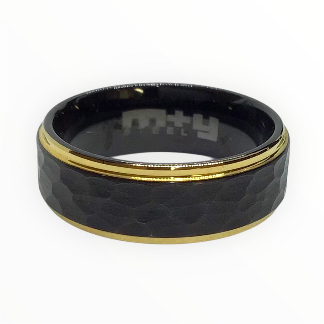 Unisex M+Y Steel Tungsten Ring (Size V) Ref#511967