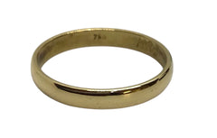 Ladies 18ct Yellow Gold Wedding Ring (Size M) Ref#506874