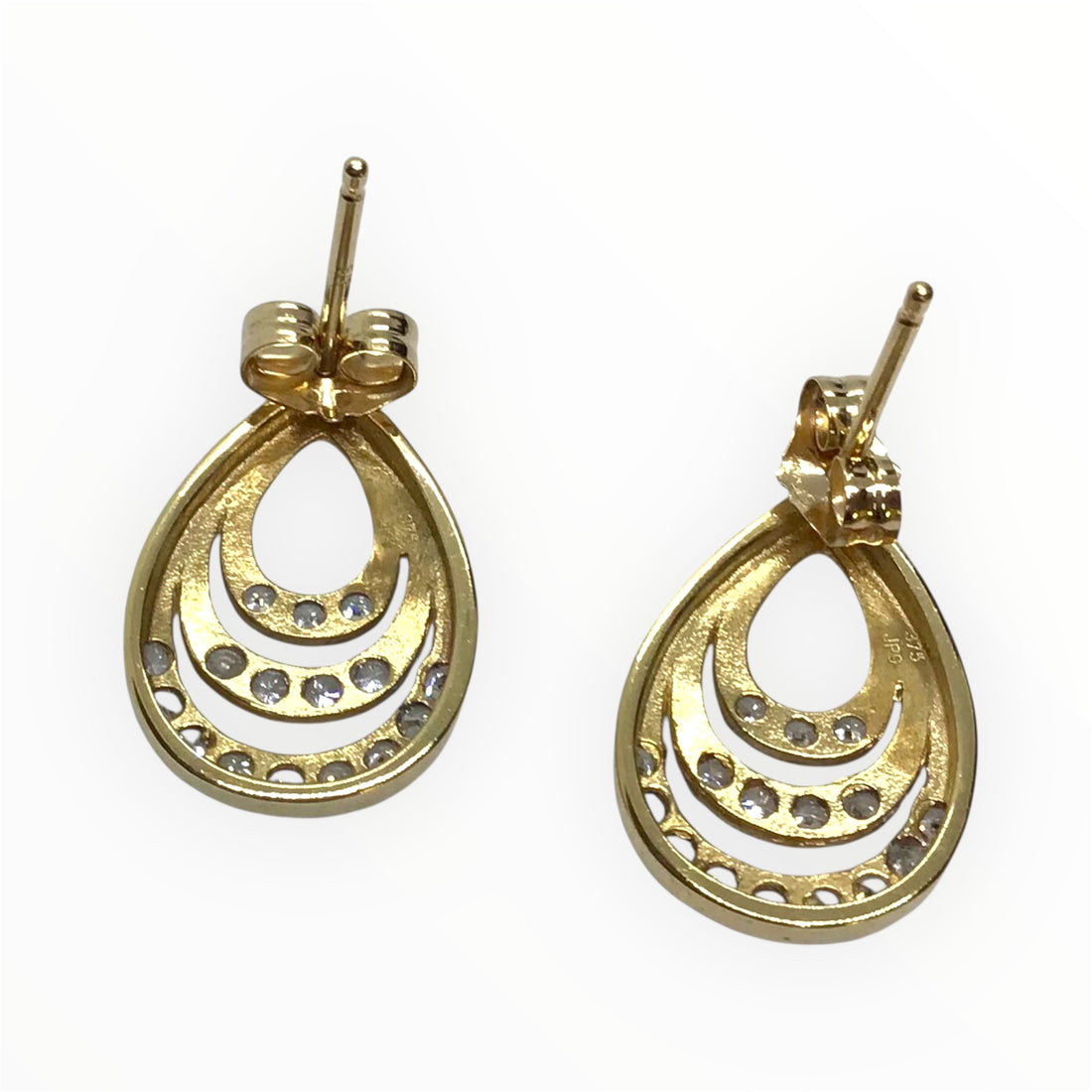 Ladies 9ct Gold Earrings Ref#512921