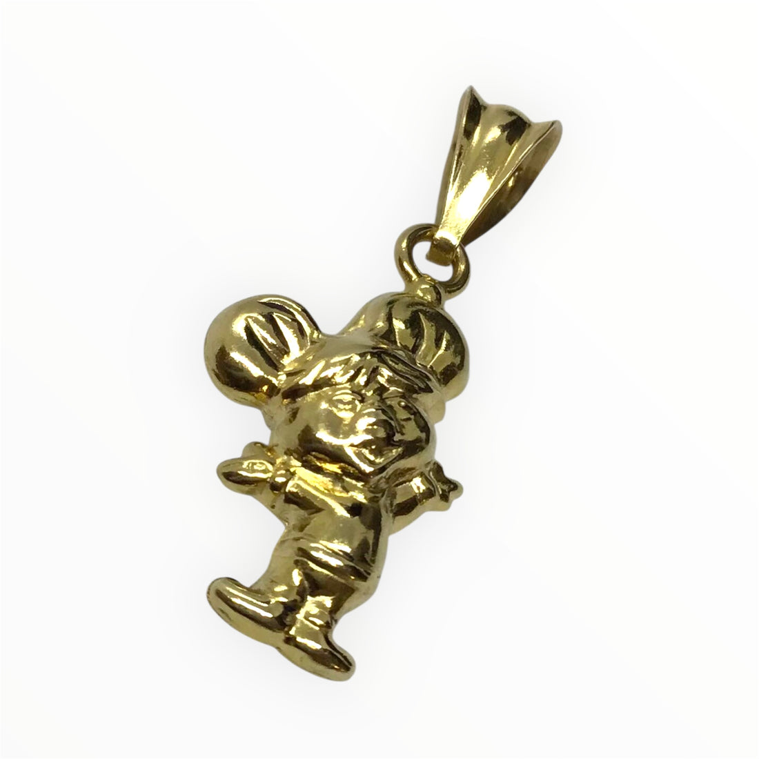 Ladies 18ct Gold Pendant (Length 3cm) Please Read Description Ref#512205