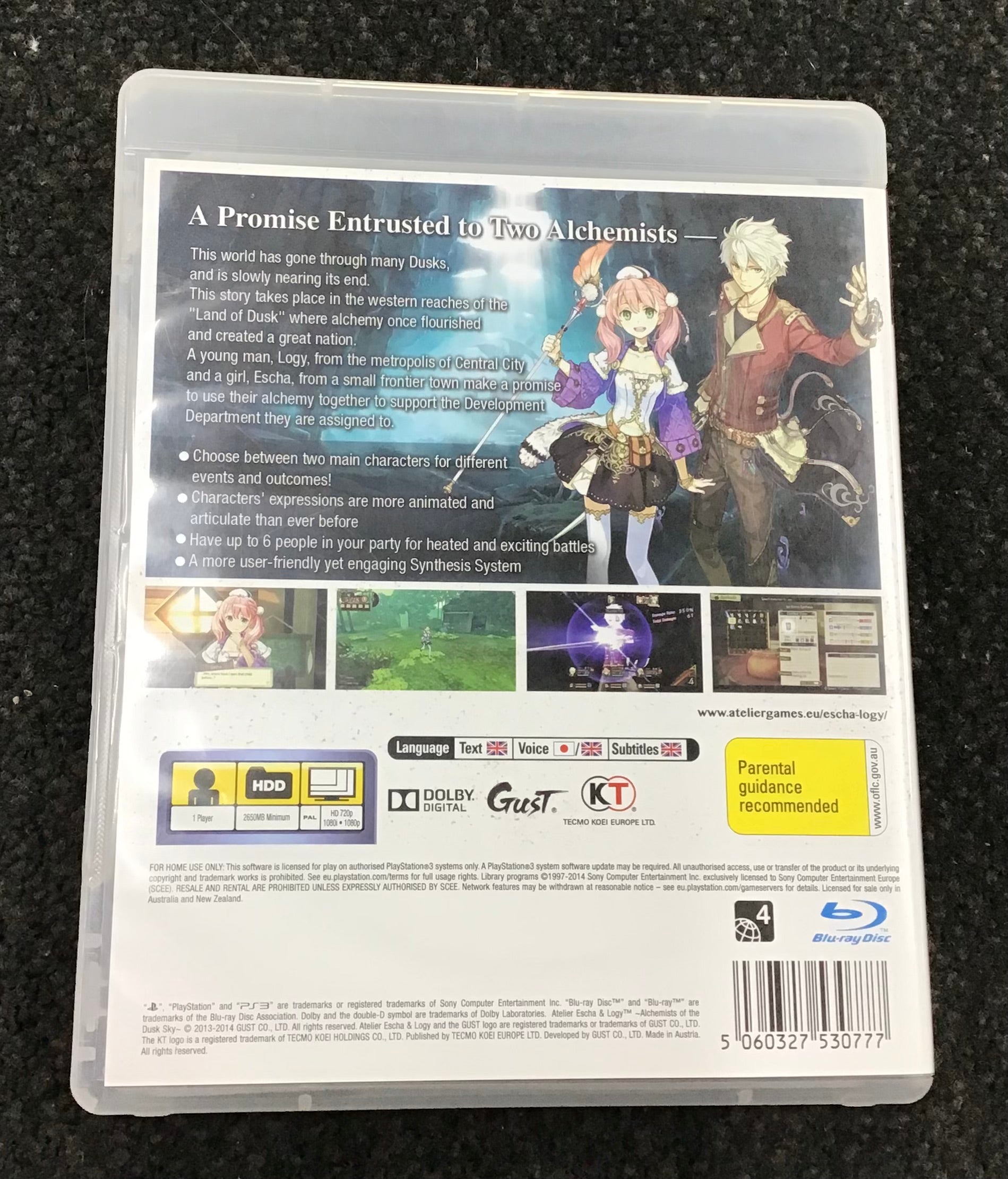 Sony PS3 Game Atelier Escha & Logy Ref#507150