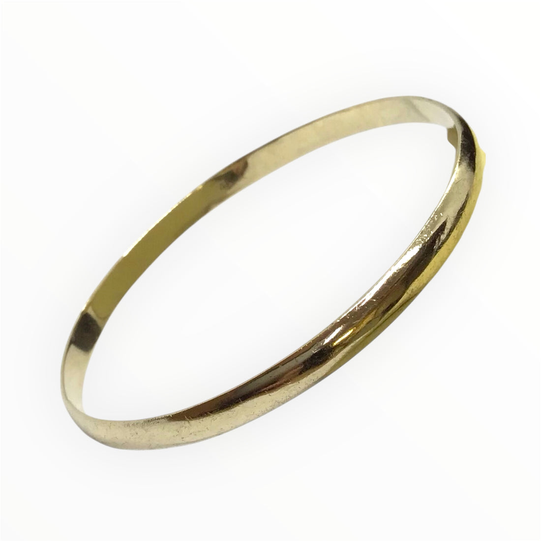 Ladies 9ct Gold Bangle (Diameter 7cm) Ref#513720