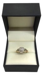 Ladies 9ct Yellow Gold Diamond Engagement Ring (Size Q) Ref#504363