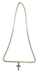 Ladies 9ct Yellow Gold Necklace with Cross Pendant Ref#506121